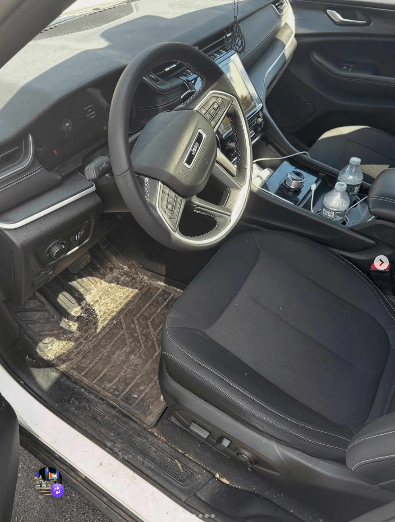 GMC SUV — interior deep clean, floor mats & dashboard